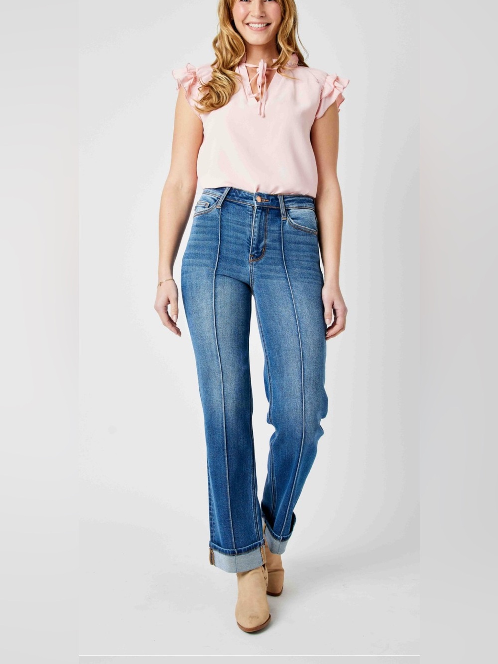Judy Blue high waist front and back seam detail, cuff or un cuff …